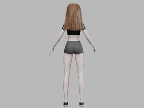 Pretty young woman V29992 3D Model