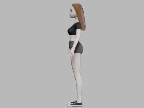 Pretty young woman V29992 3D Model