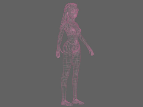 Wanita muda cantik V29992 Model 3D