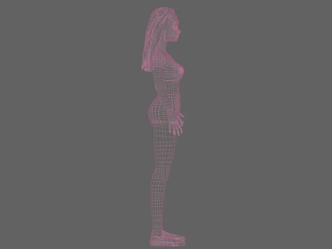 Pretty young woman V29992 3D Model