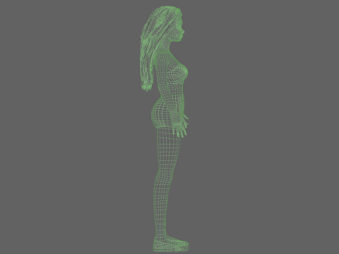 Sweet cartoon woman V27373 Model 3D