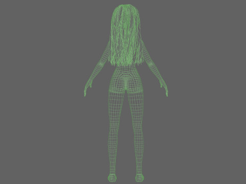 Sweet cartoon woman V27373 Model 3D