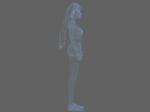 Sweet teen woman V23159 3D Model