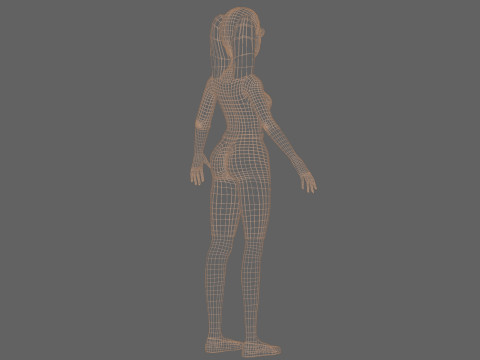 Sweet young woman V22648 Modèle 3D