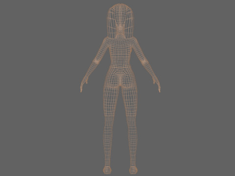 Sweet young woman V22648 Modèle 3D