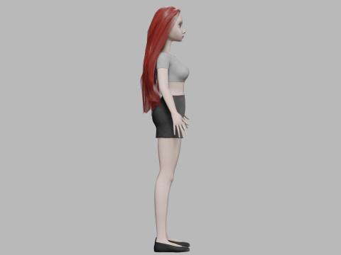 Teen beautiful woman V28862 Modelo 3D