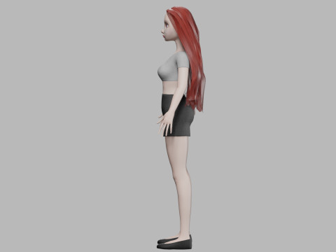 Teen beautiful woman V28862 Modelo 3D