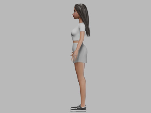 Teen cute woman V33535 3D Модель