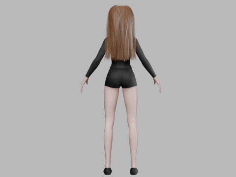 Teen young woman V26951 3D Model