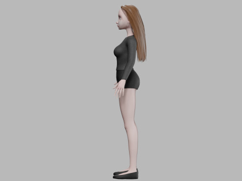 Teen young woman V26951 3D Model