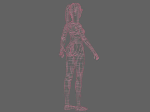 Young pretty woman V22038 Modelo 3D