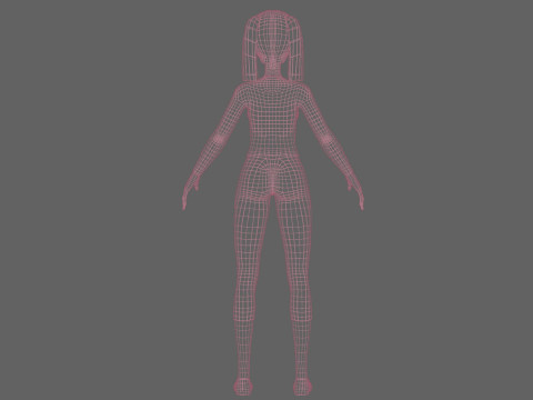 Young pretty woman V22038 Modelo 3D