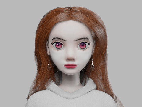 Young sweet woman V37244 3D Модель