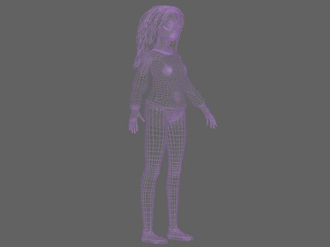Young sweet woman V37244 3D Model