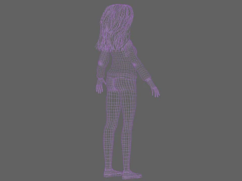Young sweet woman V37244 3D Model