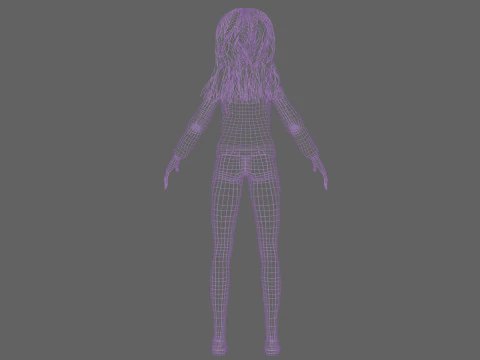 Young sweet woman V37244 3D Model