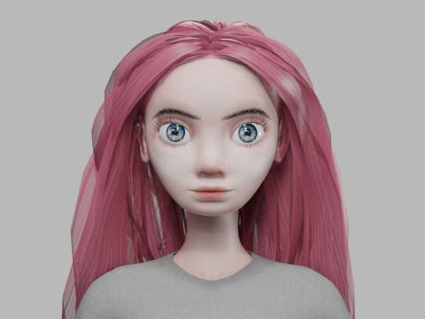 Young teen woman V28982 3D Model