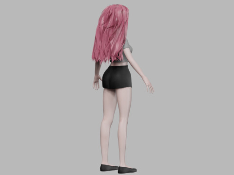 Young teen woman V28982 3D Model
