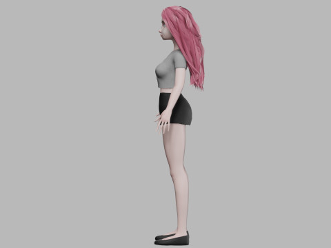 Young teen woman V28982 3D Model