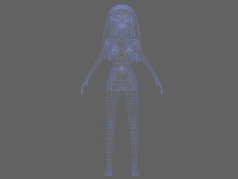 Young teen woman V28982 3D Model