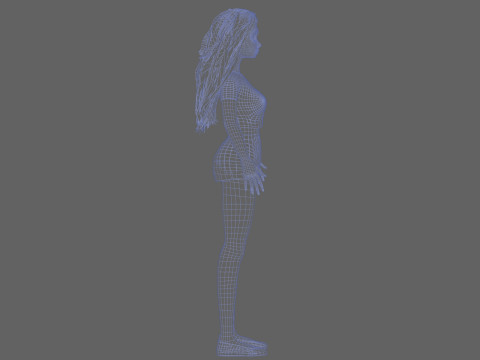 Young teen woman V28982 3D Model