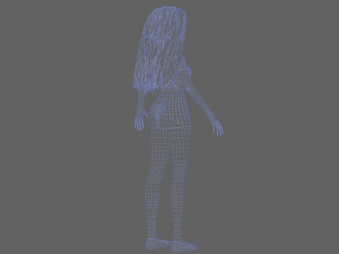 Young teen woman V28982 3D Model