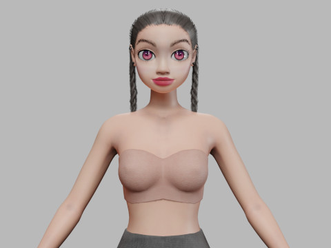 Beautiful pretty girl V24336 Modelo 3D
