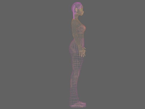 Beautiful pretty girl V24336 3D Model