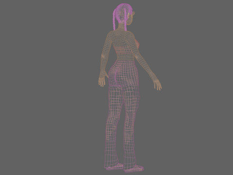 Beautiful pretty girl V24336 3D Model