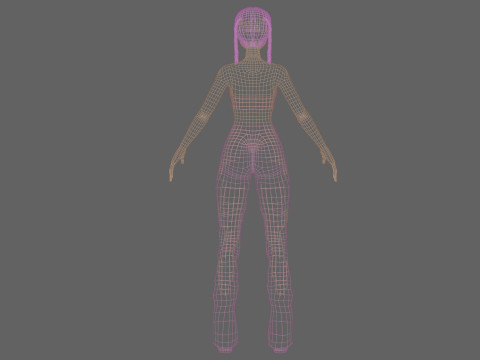 Beautiful pretty girl V24336 3D Model