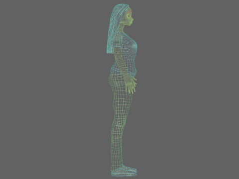 Cartoon sweet girl V29405 Modelo 3D