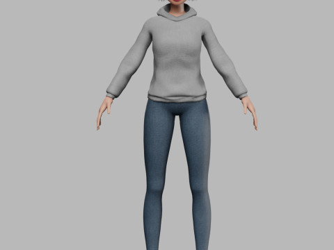 Classic pretty girl V30543 3D Model