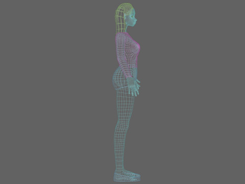 Cute cartoon girl V19992 Model 3D