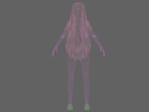 Cute pretty girl V31674 3D Model