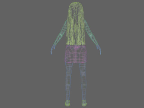 Cute young girl V28586 3D Model