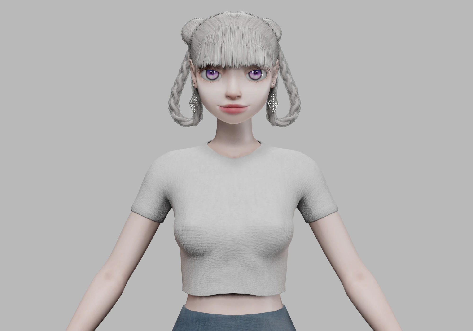Lovely young girl V28256 3D Model .c4d .max .obj .3ds .fbx .stl .blend 