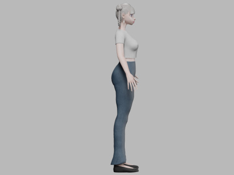 Lovely young girl V28256 3D Model