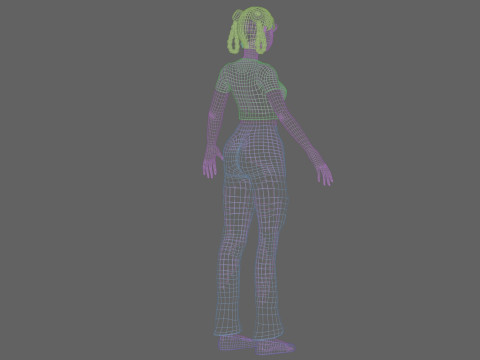 Lovely young girl V28256 3D Model
