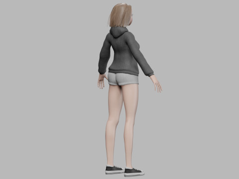 Pretty basic girl V30121 Modelo 3D
