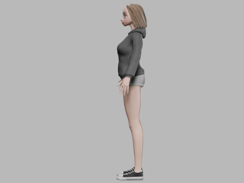 Pretty basic girl V30121 Modelo 3D
