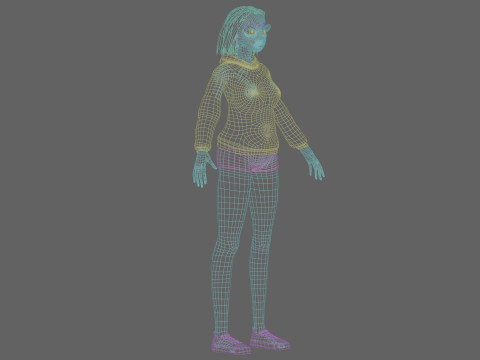 Pretty basic girl V30121 Modelo 3D