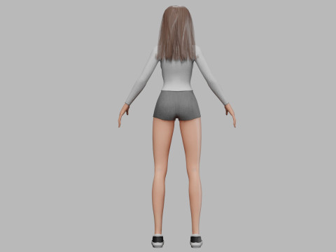 Pretty beautiful girl V30093 Modèle 3D