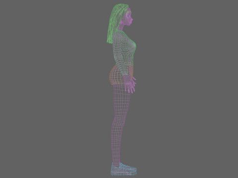 Pretty beautiful girl V30093 Modèle 3D