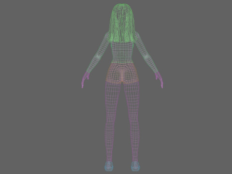 Pretty beautiful girl V30093 Modèle 3D