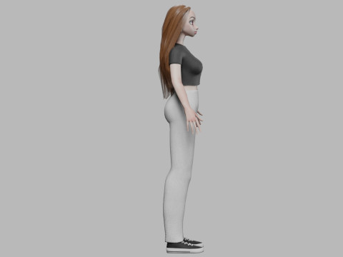 Pretty cool girl V32212 Modello 3D