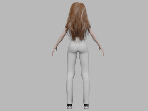 Pretty cool girl V32212 Modello 3D