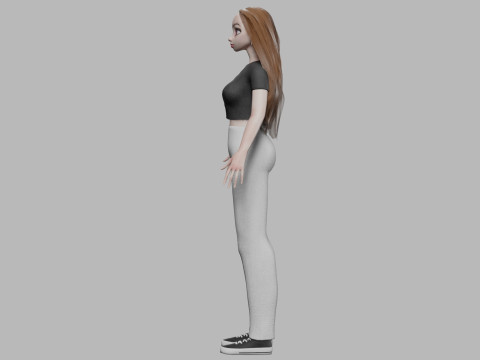 Pretty cool girl V32212 Modello 3D