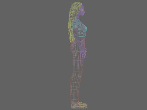 Pretty cool girl V32212 Modello 3D