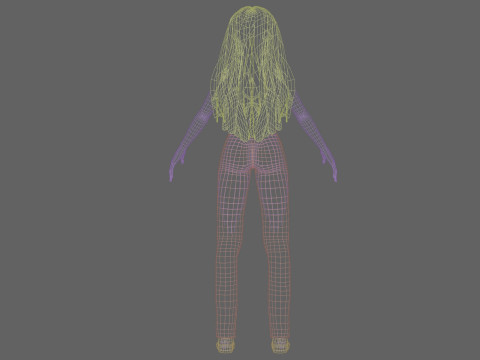 Pretty cool girl V32212 Modello 3D