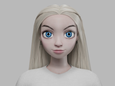 Pretty cute girl V31689 3D 모델